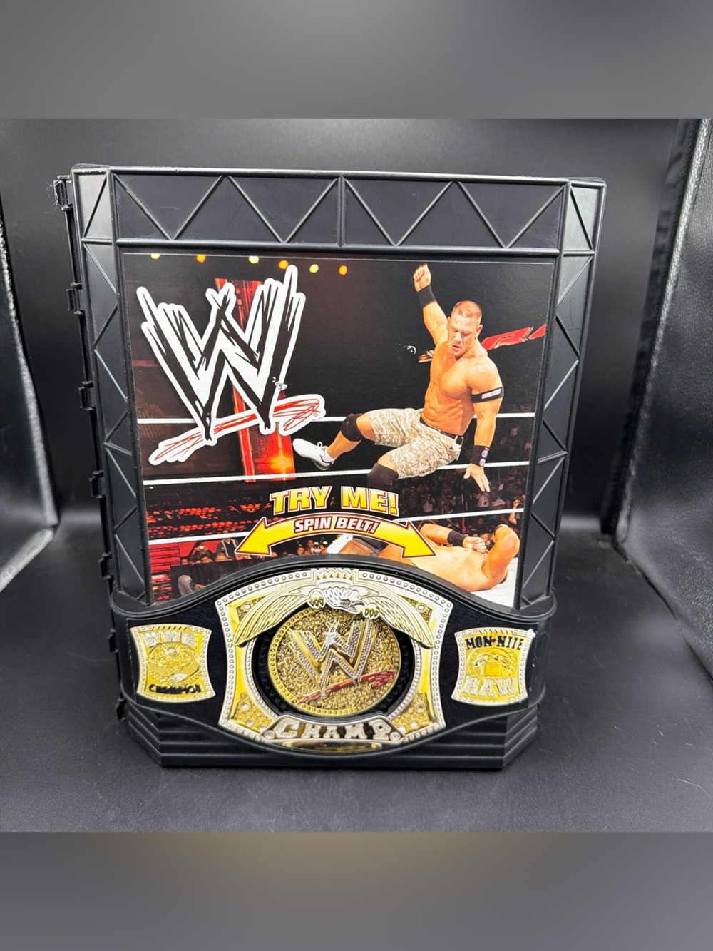 WWE Figure Case Superstar John Cena Championship Case Holds 20 Action Figures